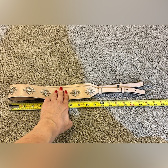 BOUTIQUE Pink Leather Crystal Clusters Handbag Replacement Strap - Picture 6 of 10